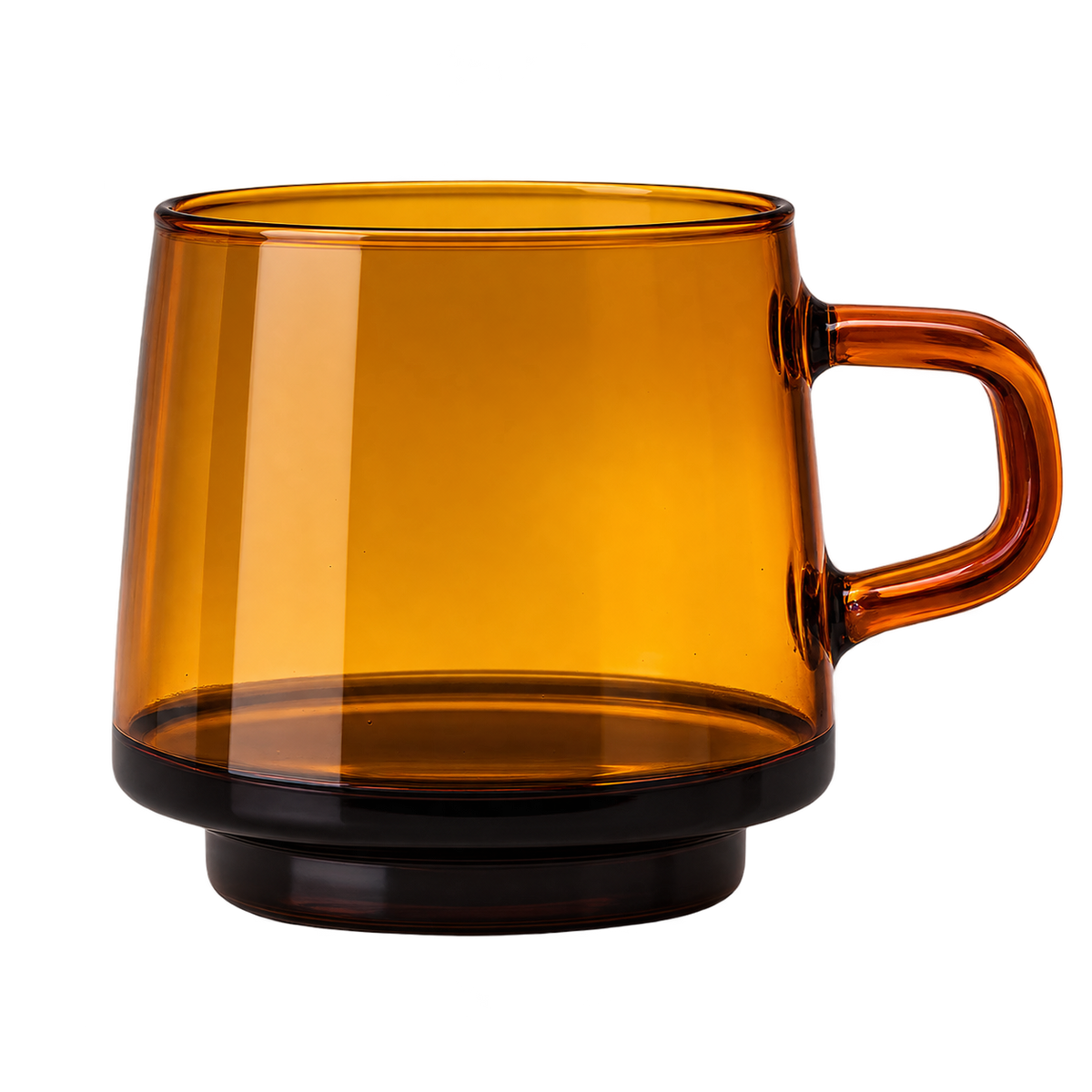 90's Amber Brewney Glass