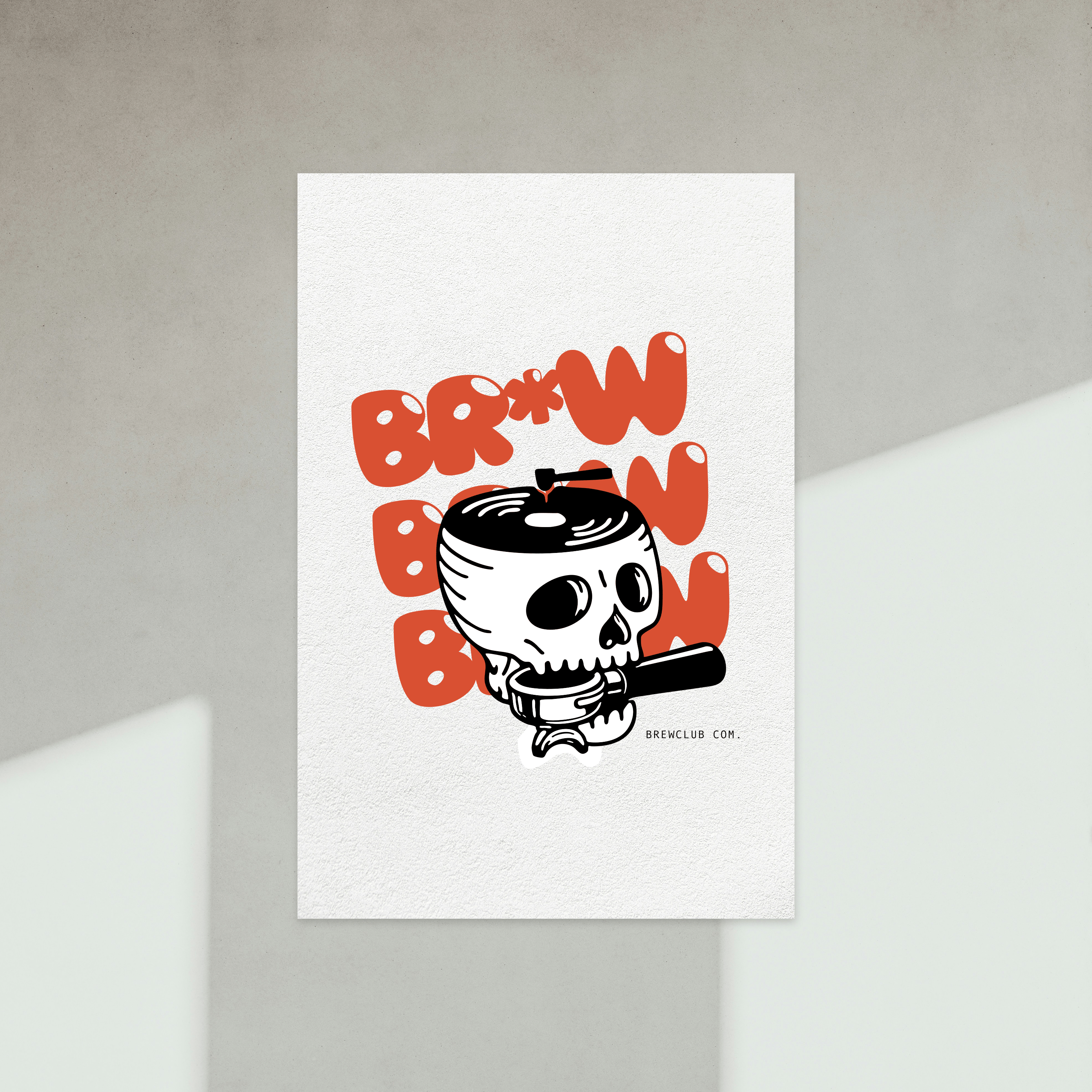 Caffskull George Brew print