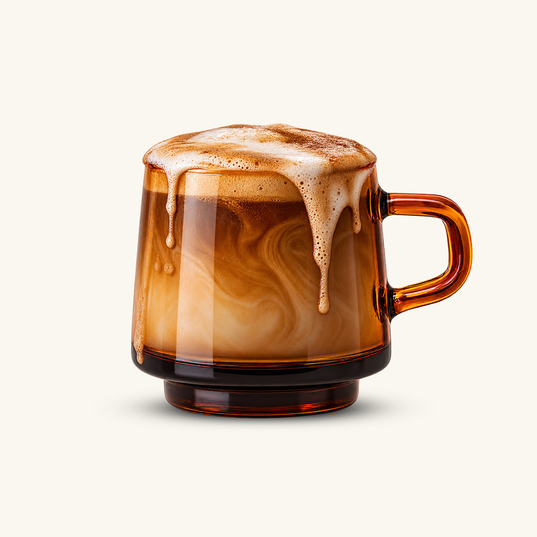 90's Amber Brewney Glass